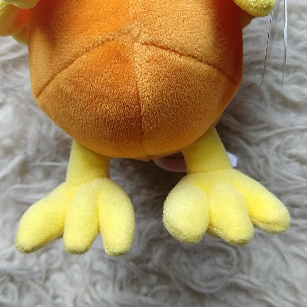Pokemon Torchic Orange and Yellow Bird Chick Plush Tag 9